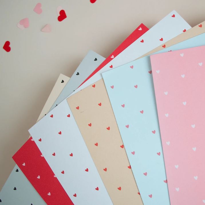 PAPEL DUOGRAF OPALINA CORAZON MIX A4 24 HOJAS - Imagen 3